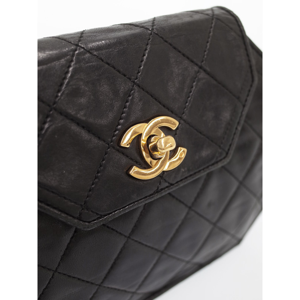 Chanel Matelasse Mini Chain Shoulder Bag Black - Picture 9 of 9